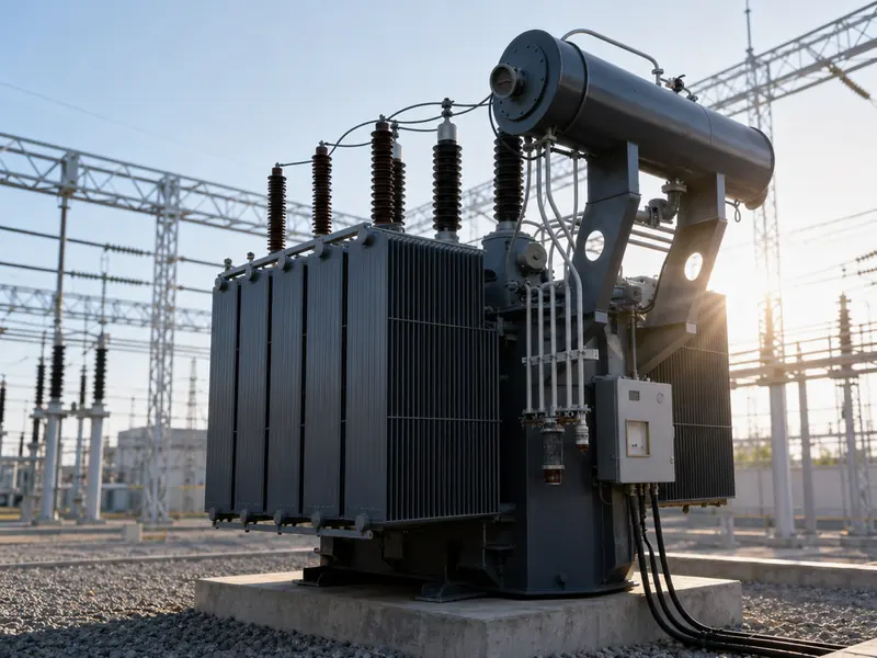 220kV oil-filled power transformer for a transmission grid