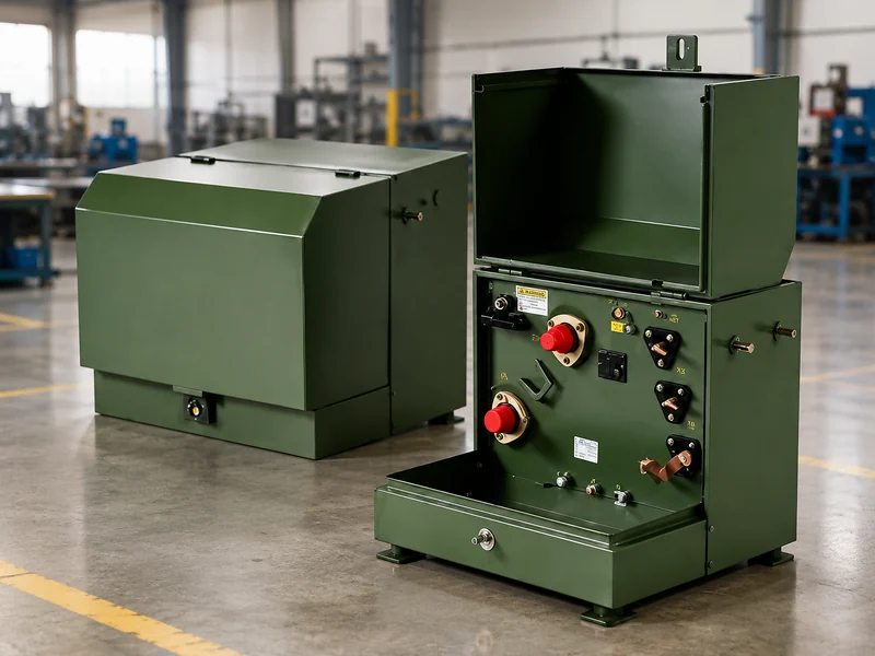Single phase pad mounted transformer