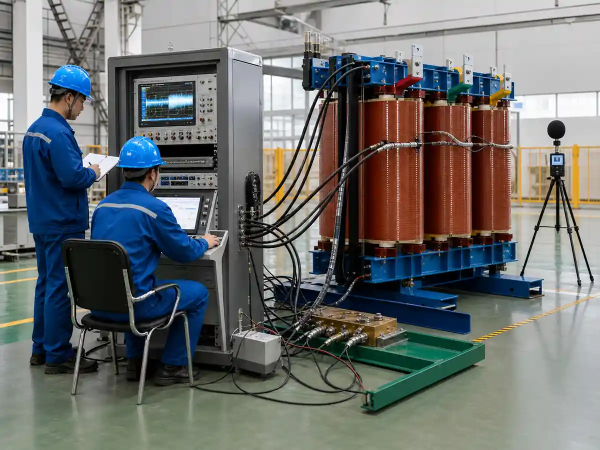 Distribution transformer factory testing and inspection