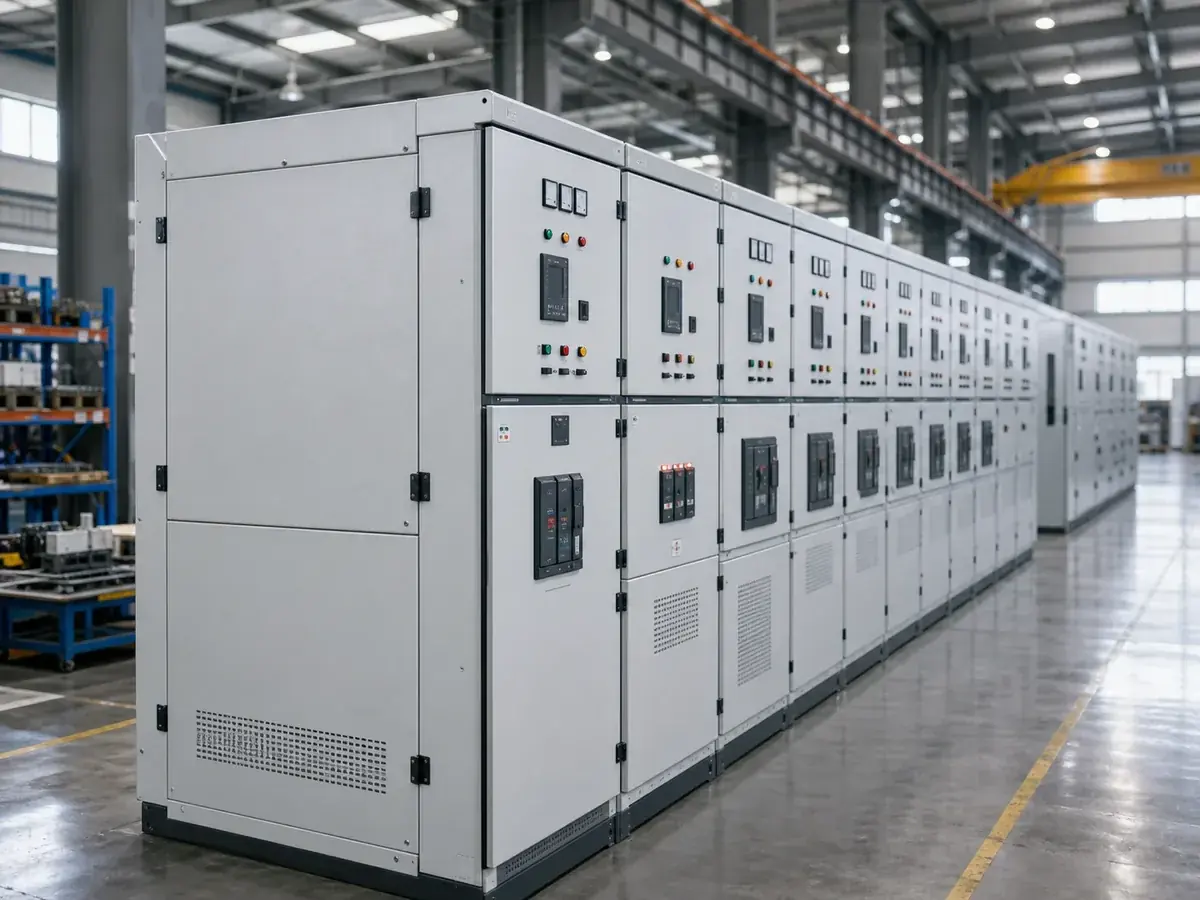 Medium and low voltage switchgear in Huasheng manufacturing workshop