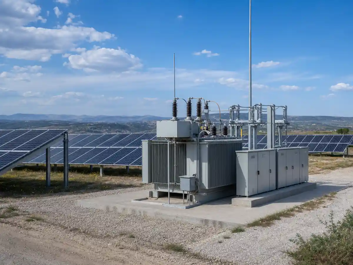 Step-up transformer for a solar energy project