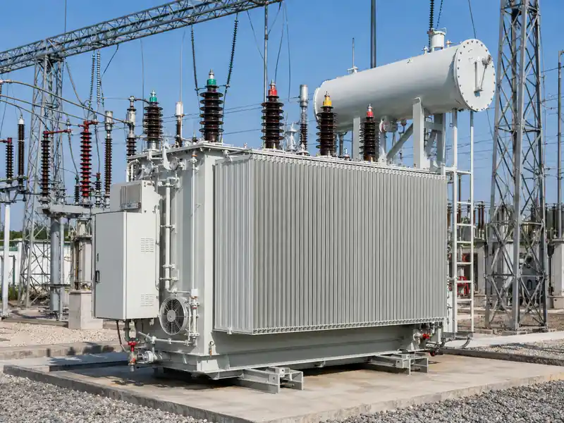 Power transformer for a utility substation