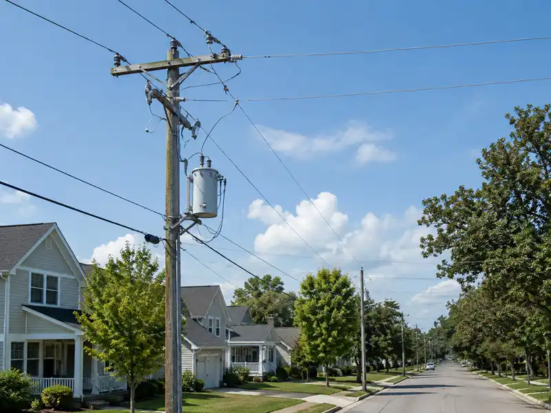 Residential pad-mounted transformer for a mixed-use district
