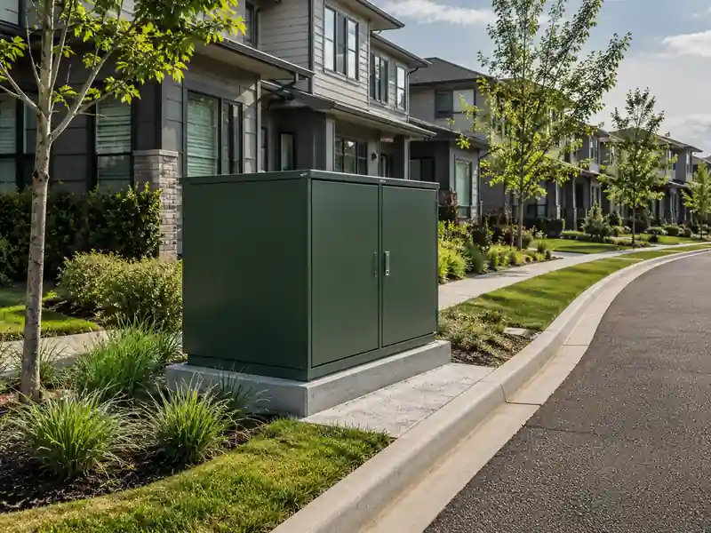 Residential underground transformer for an urban cable network