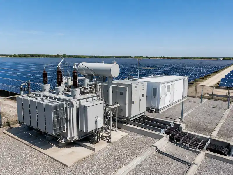 Power transformer for a solar photovoltaic project