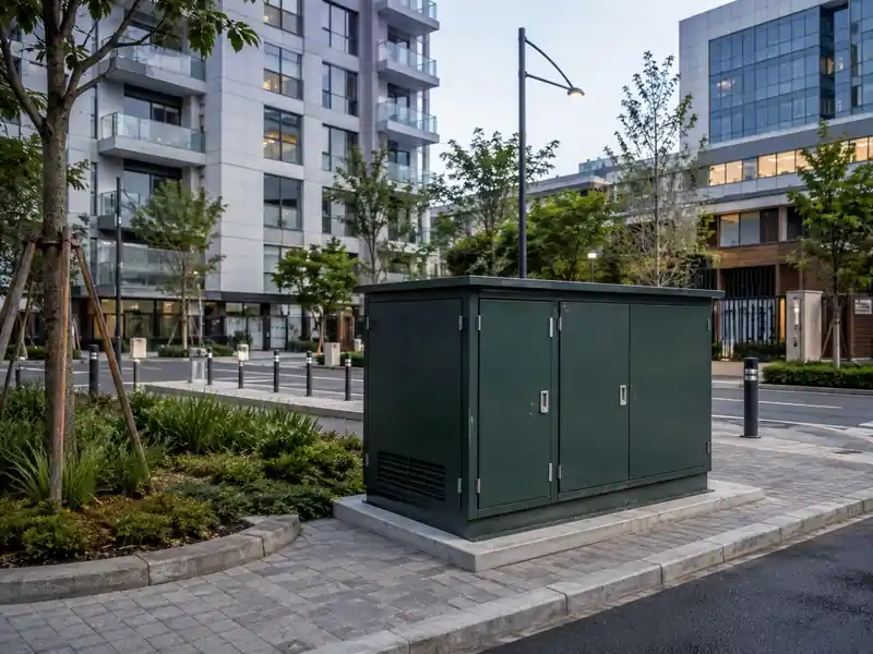 Urban cable distribution transformer installation
