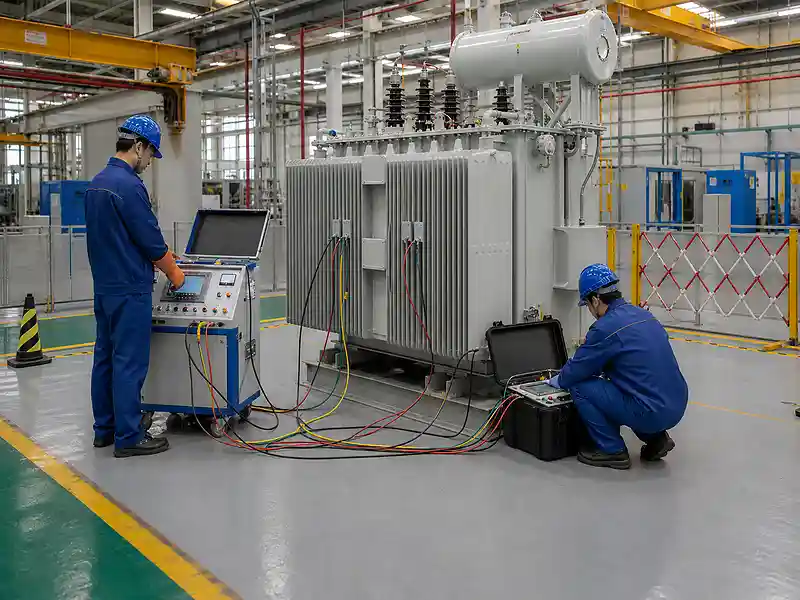 Oil immersed transformer test