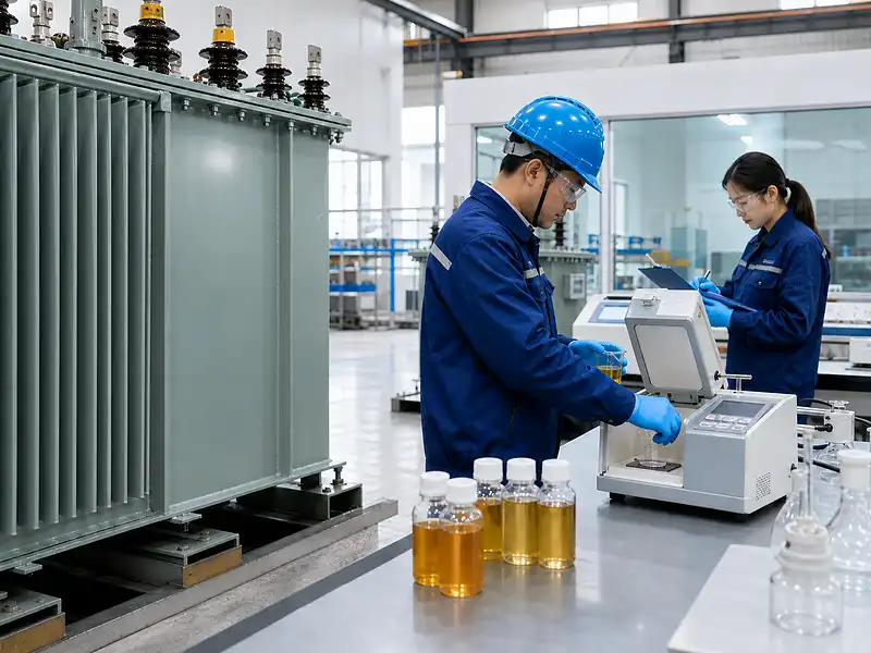 Transformer oil quality inspection